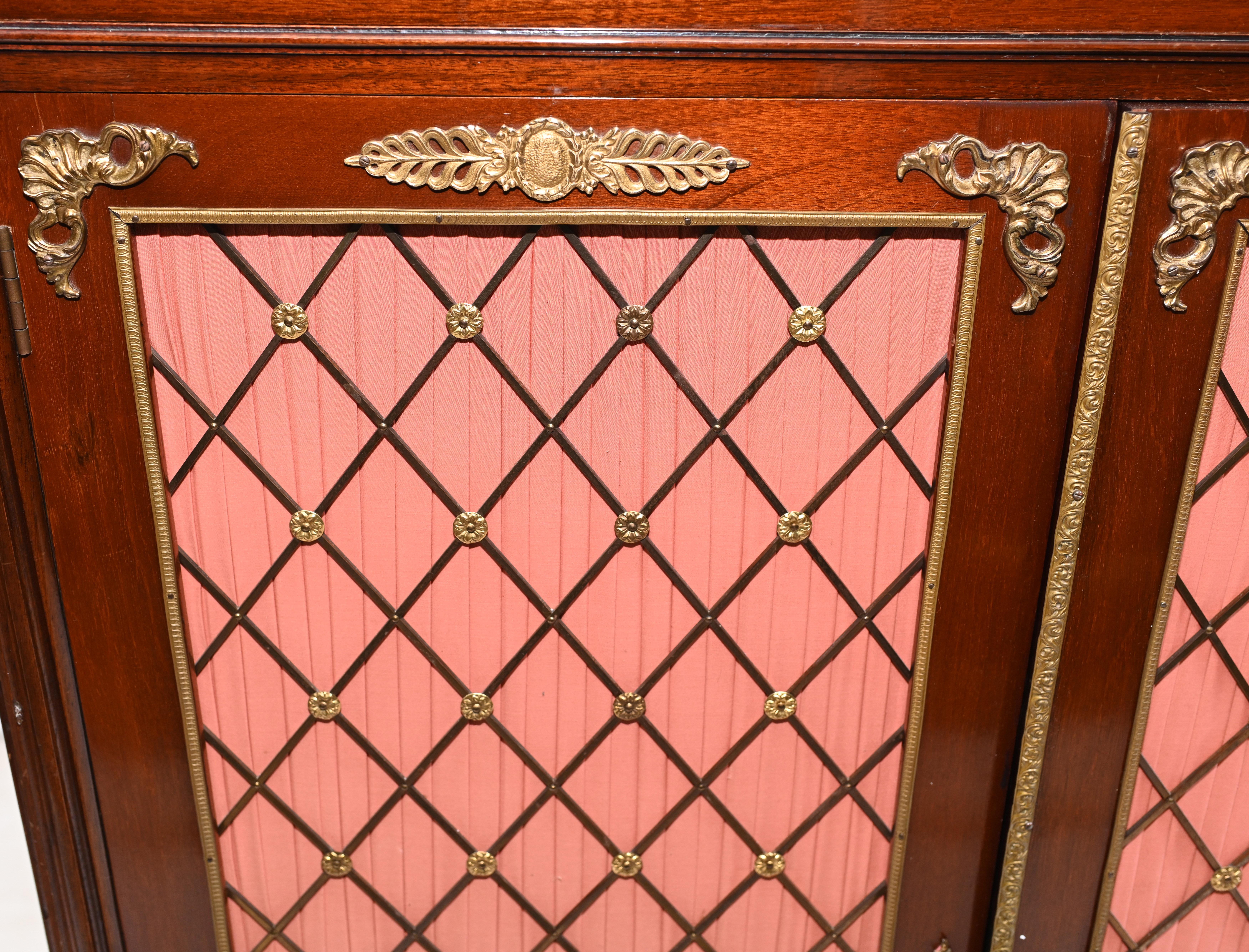 French Empire Cocktail Cabinet Mahogany Chest 1890 In Good Condition In Potters Bar, GB