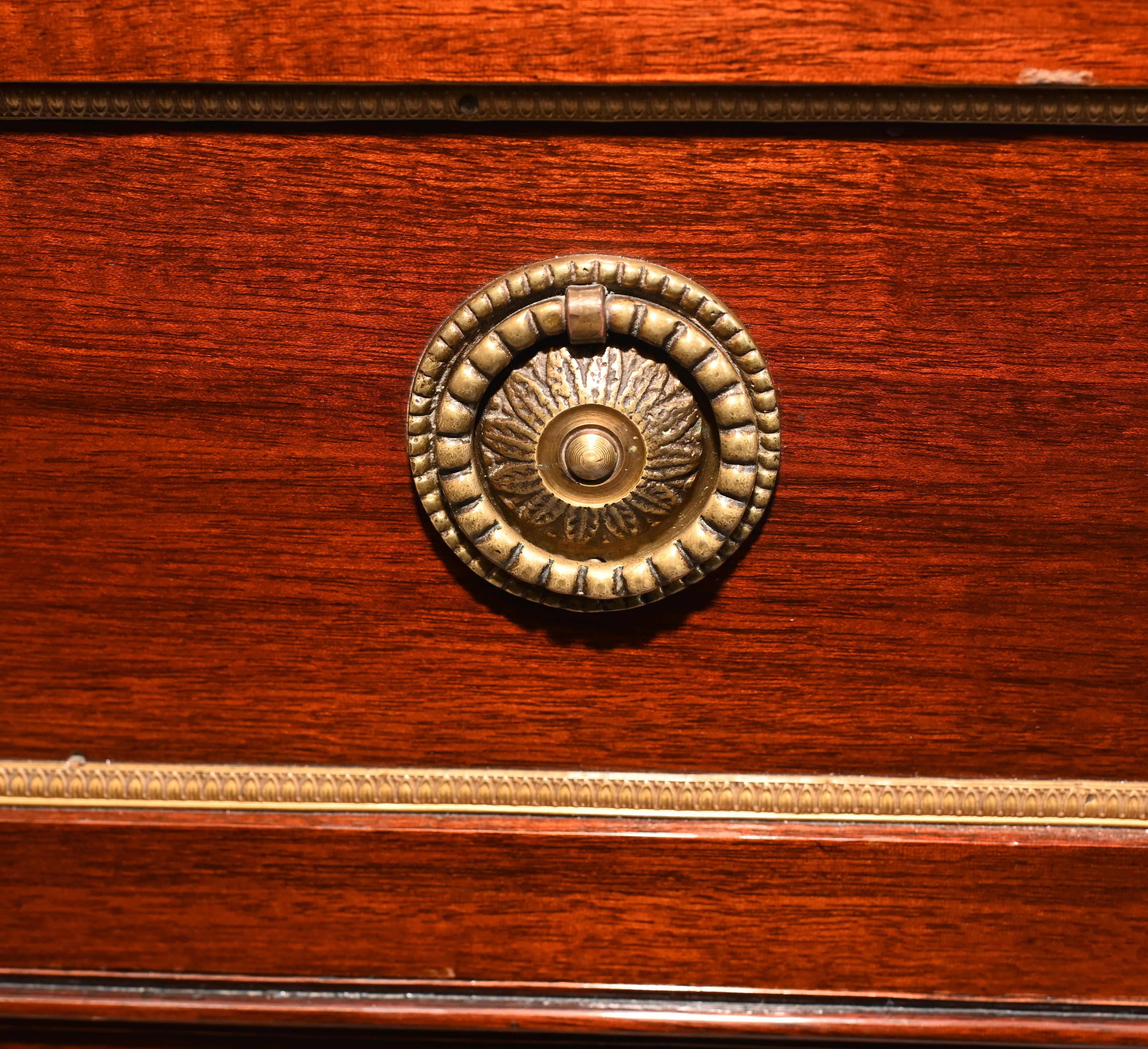 18th Century and Earlier French Empire Cocktail Cabinet Mahogany Chest 1890