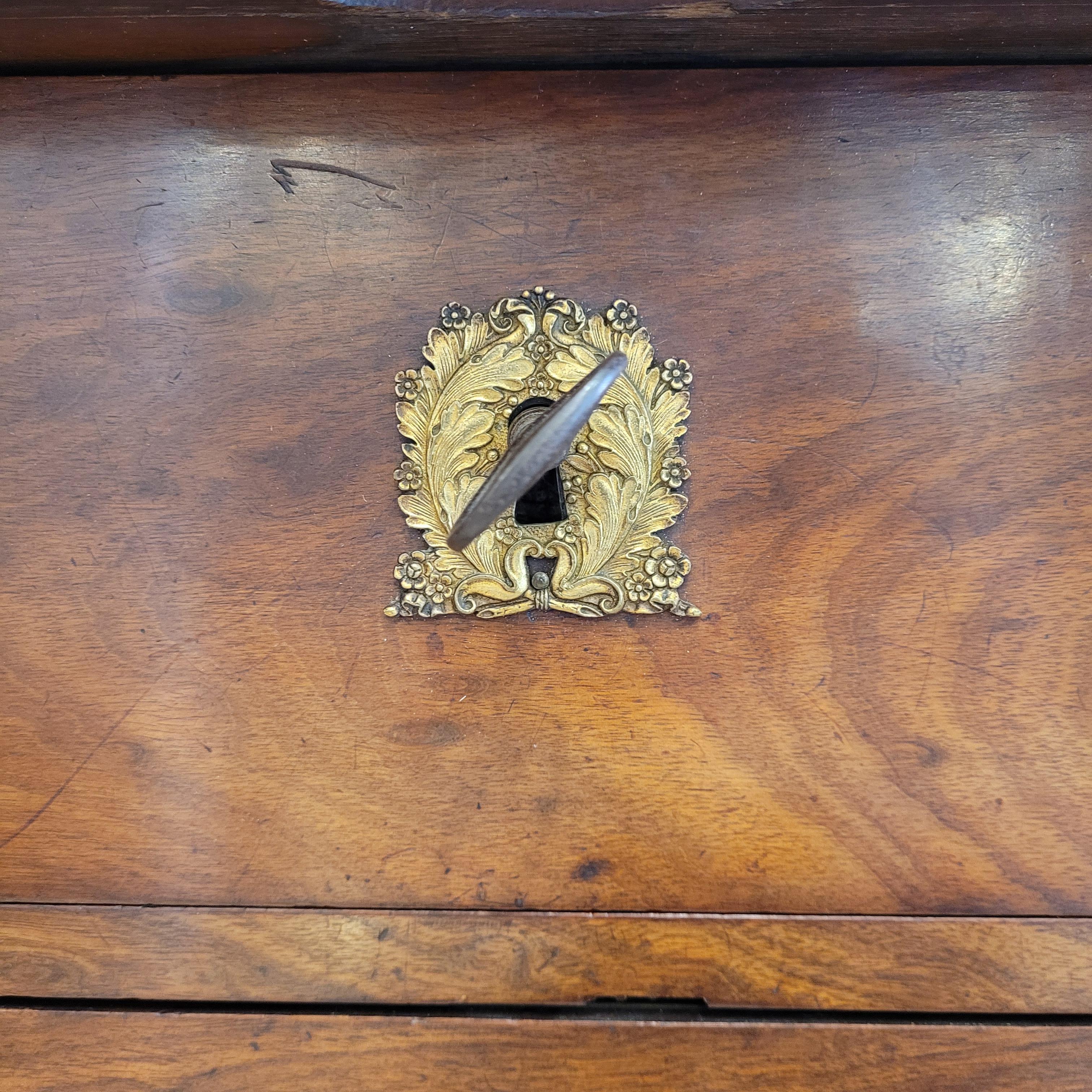 Early 19th Century French Empire Commode Chest of drawers wood and ormolu For Sale