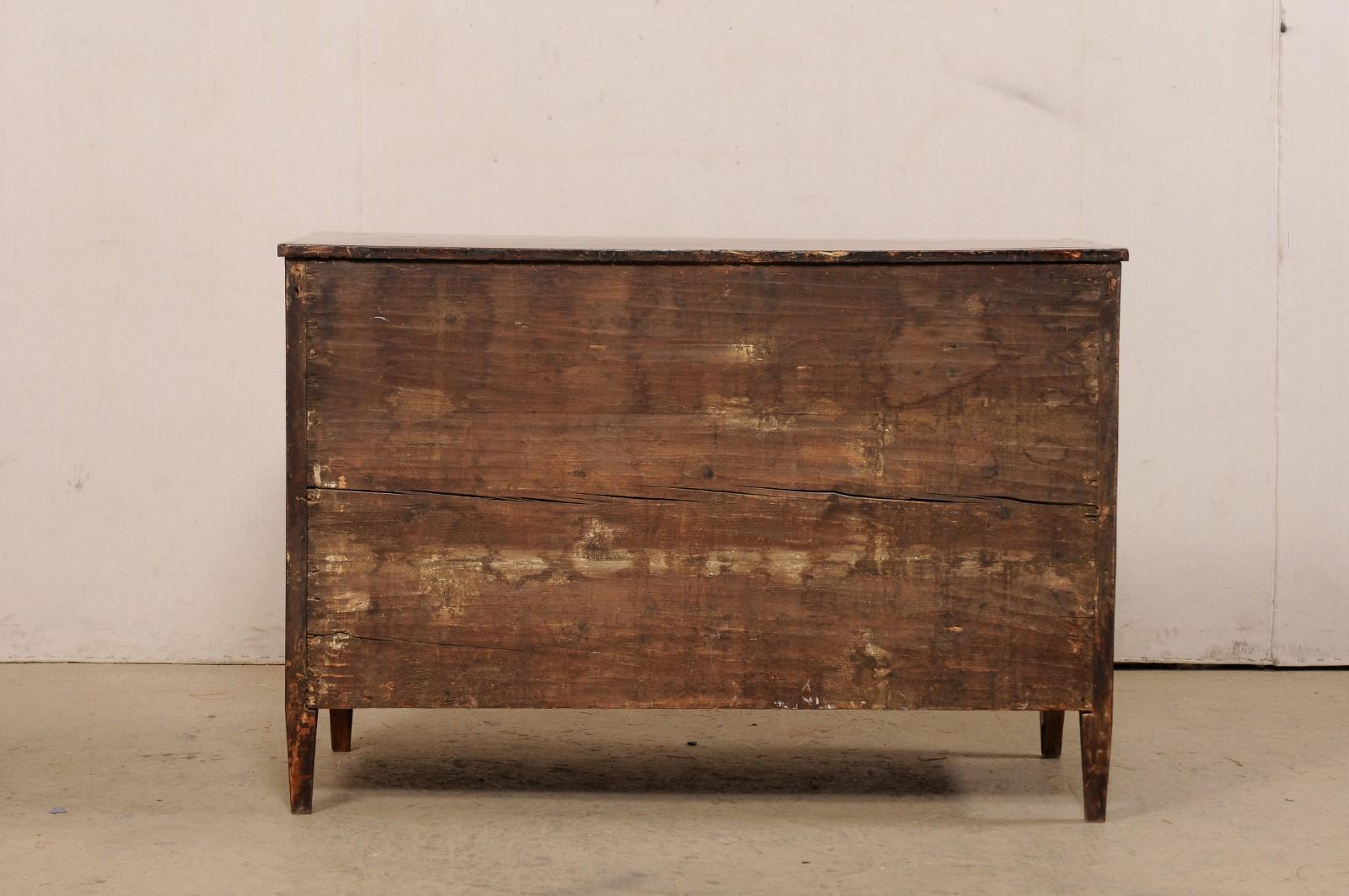 French Empire Commode with Beautiful Inlay & Bookmatched Veneer, Early 19th C. For Sale 3