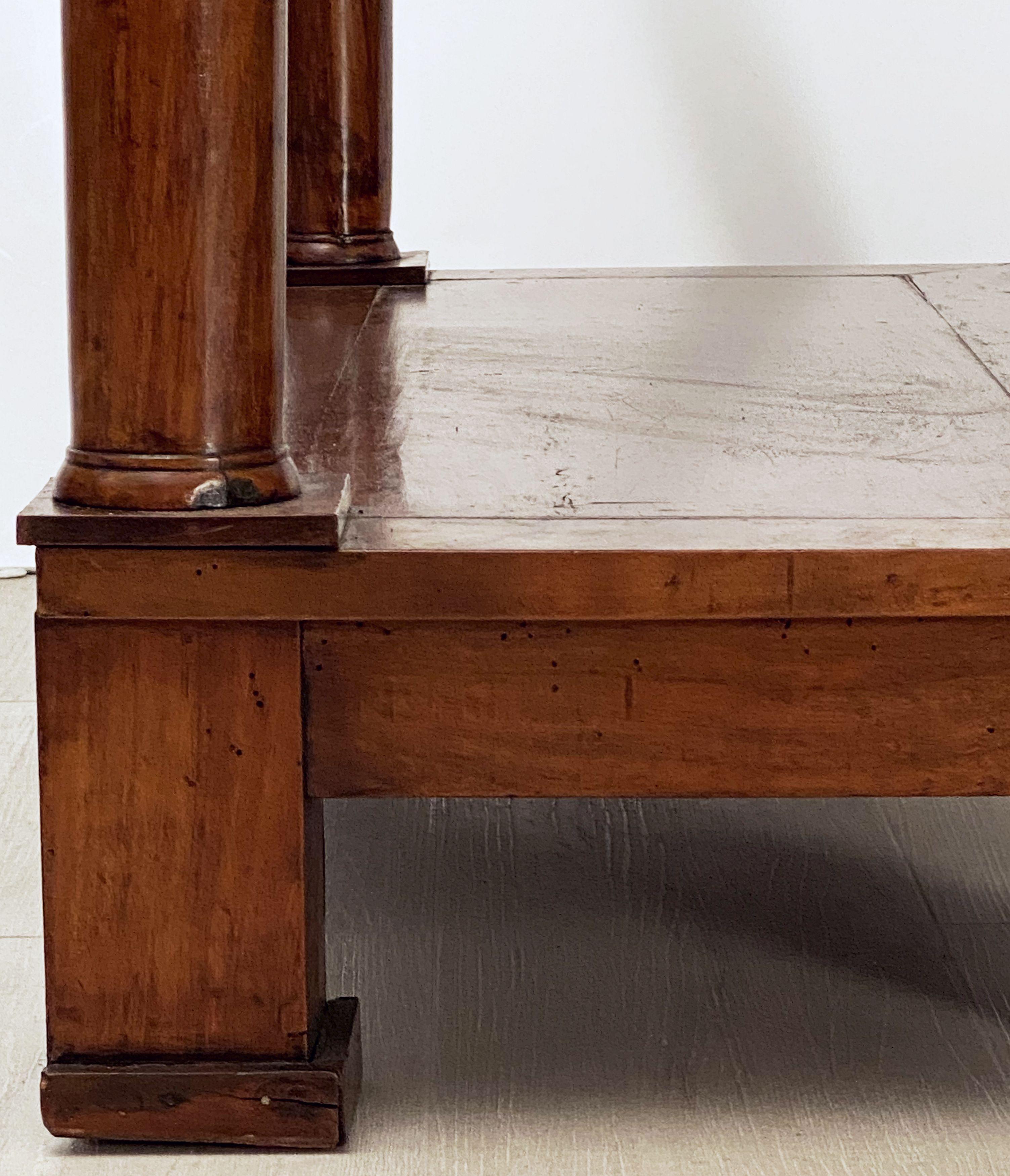 French Empire Console Table of Mahogany with Marble Top 9