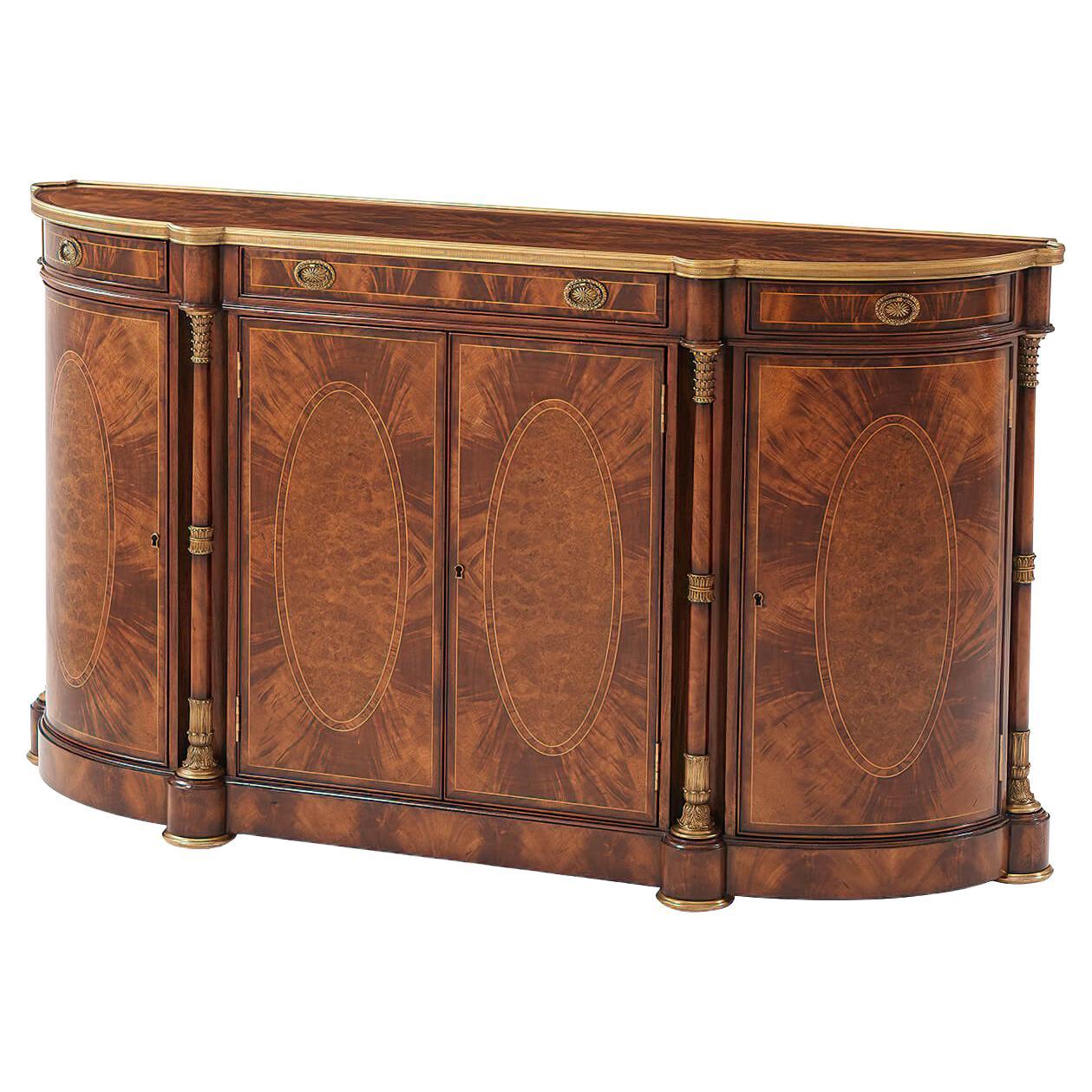 French Empire Demi Lune Buffet For Sale