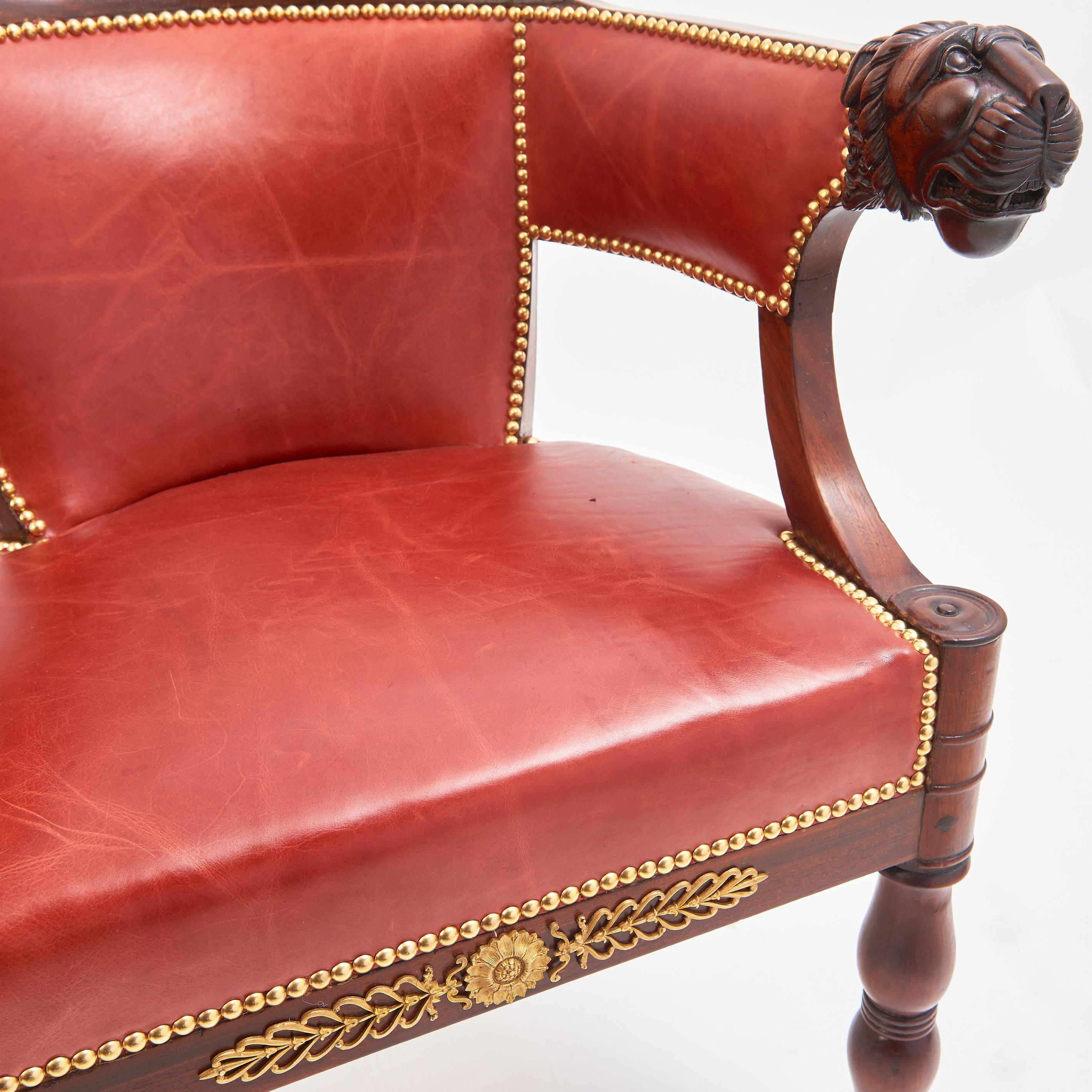 French Empire Desk Chair in the Style of Jacob, C.1830 For Sale 3