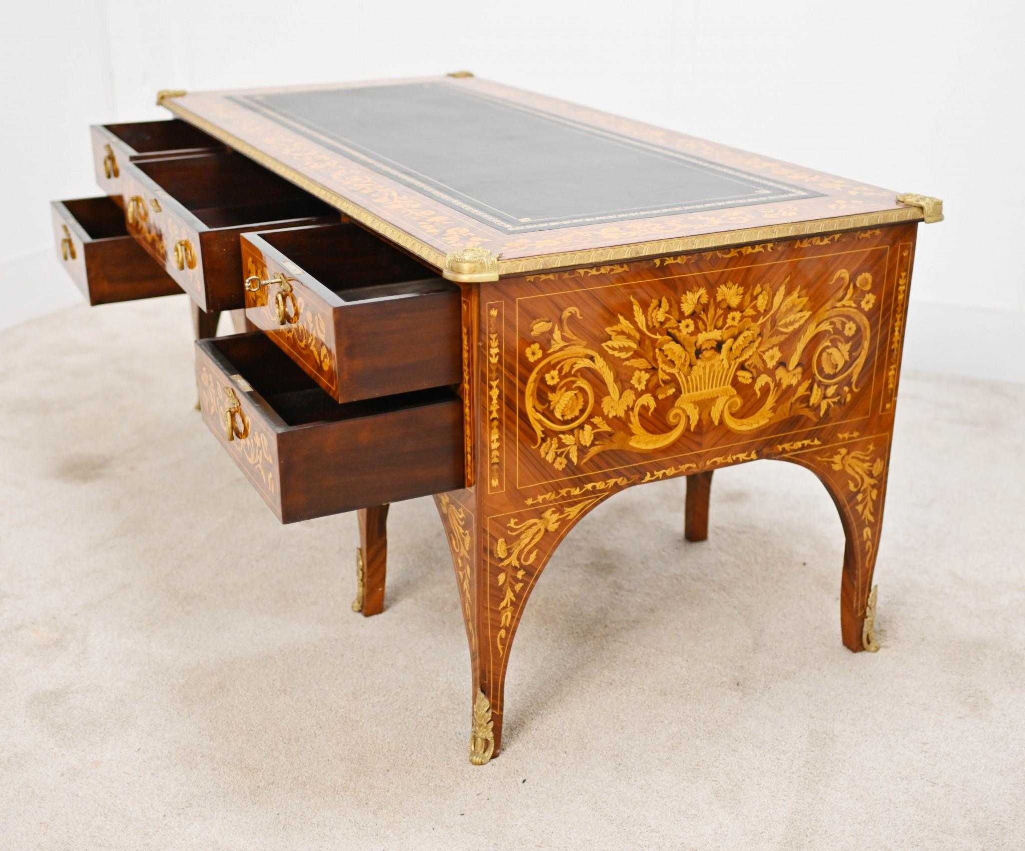 Französisch Empire Schreibtisch Marketerie Inlay Harrods Bureau Plat Schreibtisch im Angebot 5