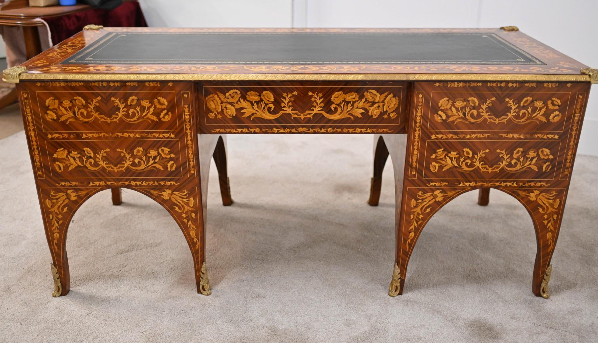 Französisch Empire Schreibtisch Marketerie Inlay Harrods Bureau Plat Schreibtisch im Angebot 9