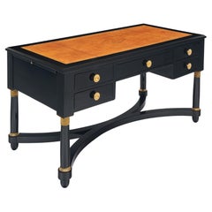 French Empire Ebonized Desk