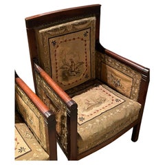 Antique French Empire Elegance: 1810 Armchair