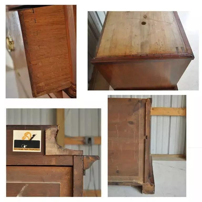 Französisches Empire Sekretär-Schreibtisch aus geflammtem Mahagoni mit ausklappbarer Front, Abattant im Zustand „Gut“ im Angebot in Philadelphia, PA