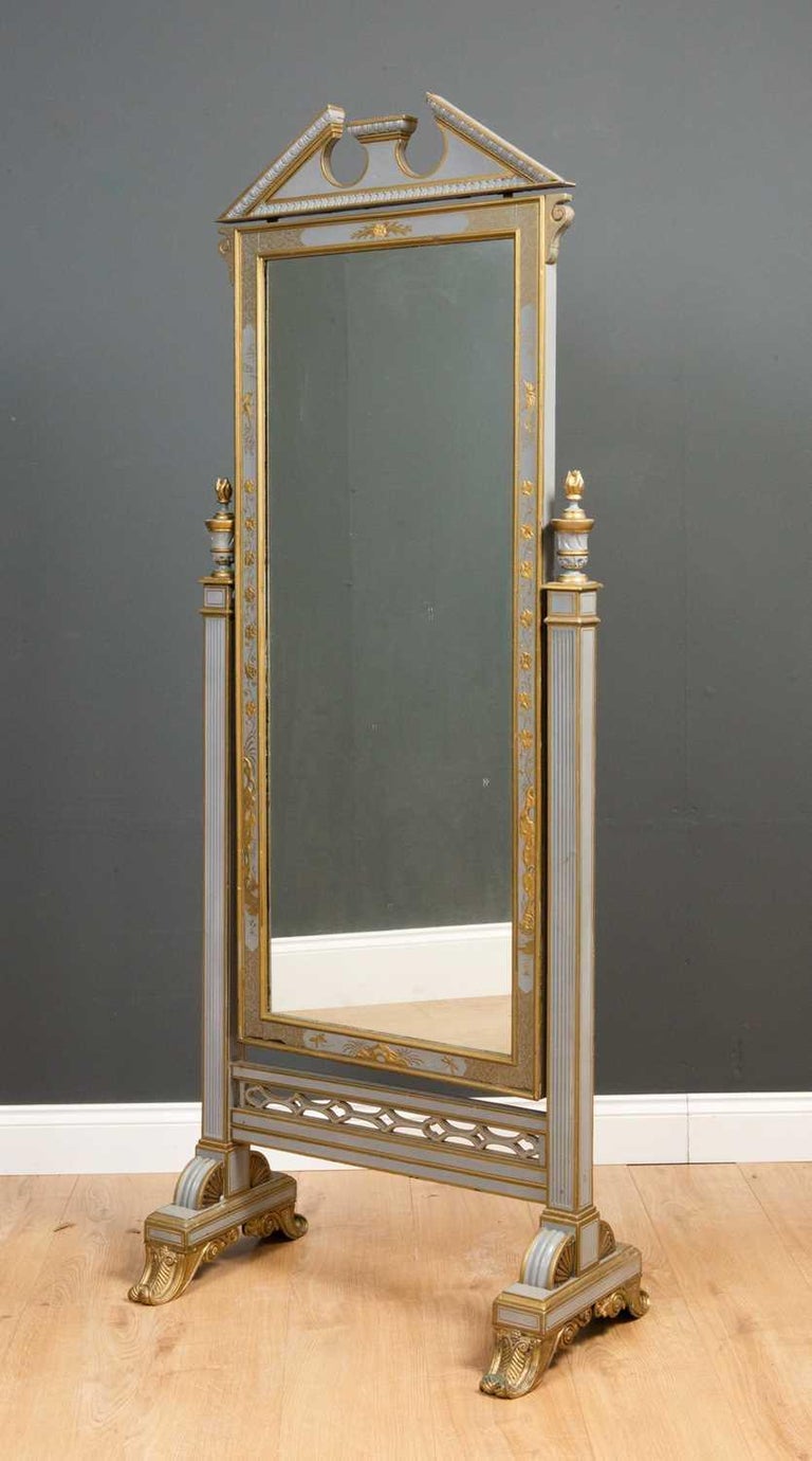 Miroir ancien de style rustique français peint en forme de cheval ...