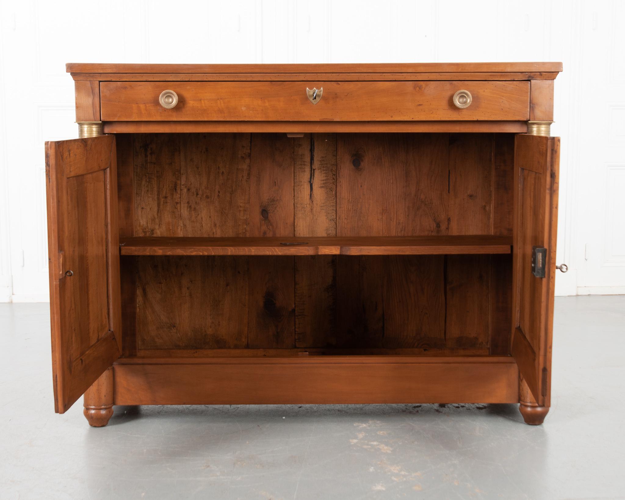 French Empire Fruitwood Buffet In Good Condition In Baton Rouge, LA