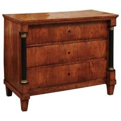 French Empire Fruitwood Commode, Early 19th Century French Empire Fruitwood Commode, Early 19th Century