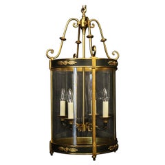 French Empire Gilded Four-Light Antique Lantern