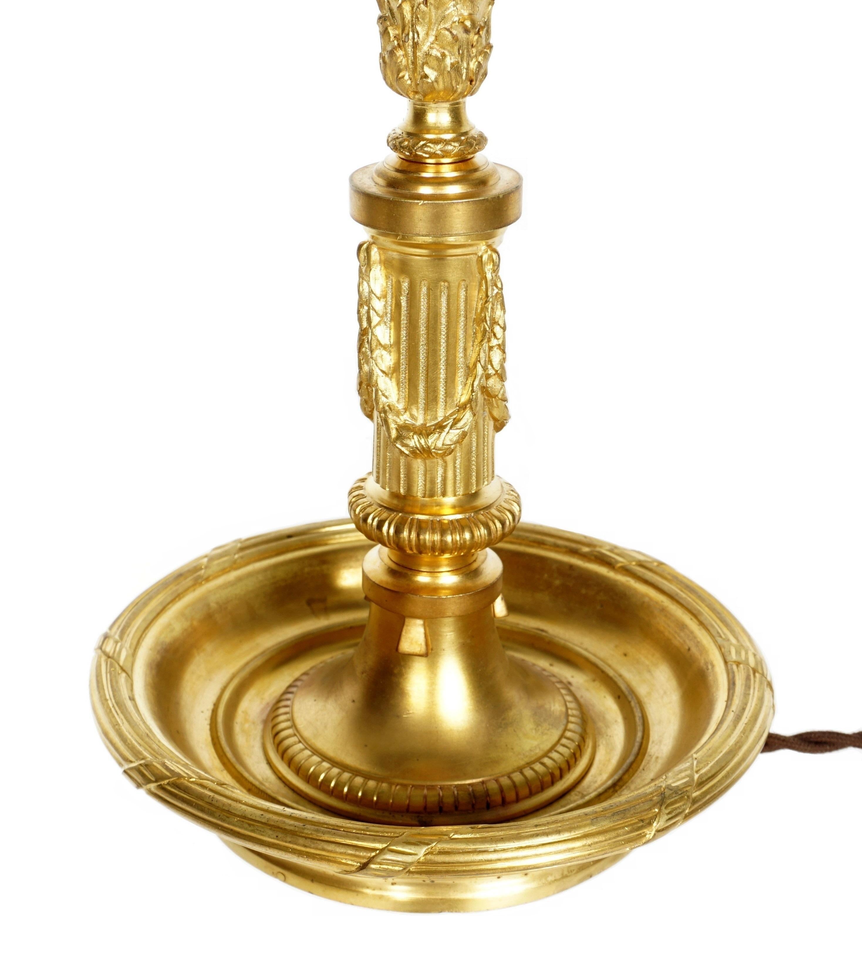 Lámpara Bouillotte Imperio Francés Bronce Dorado en venta 2