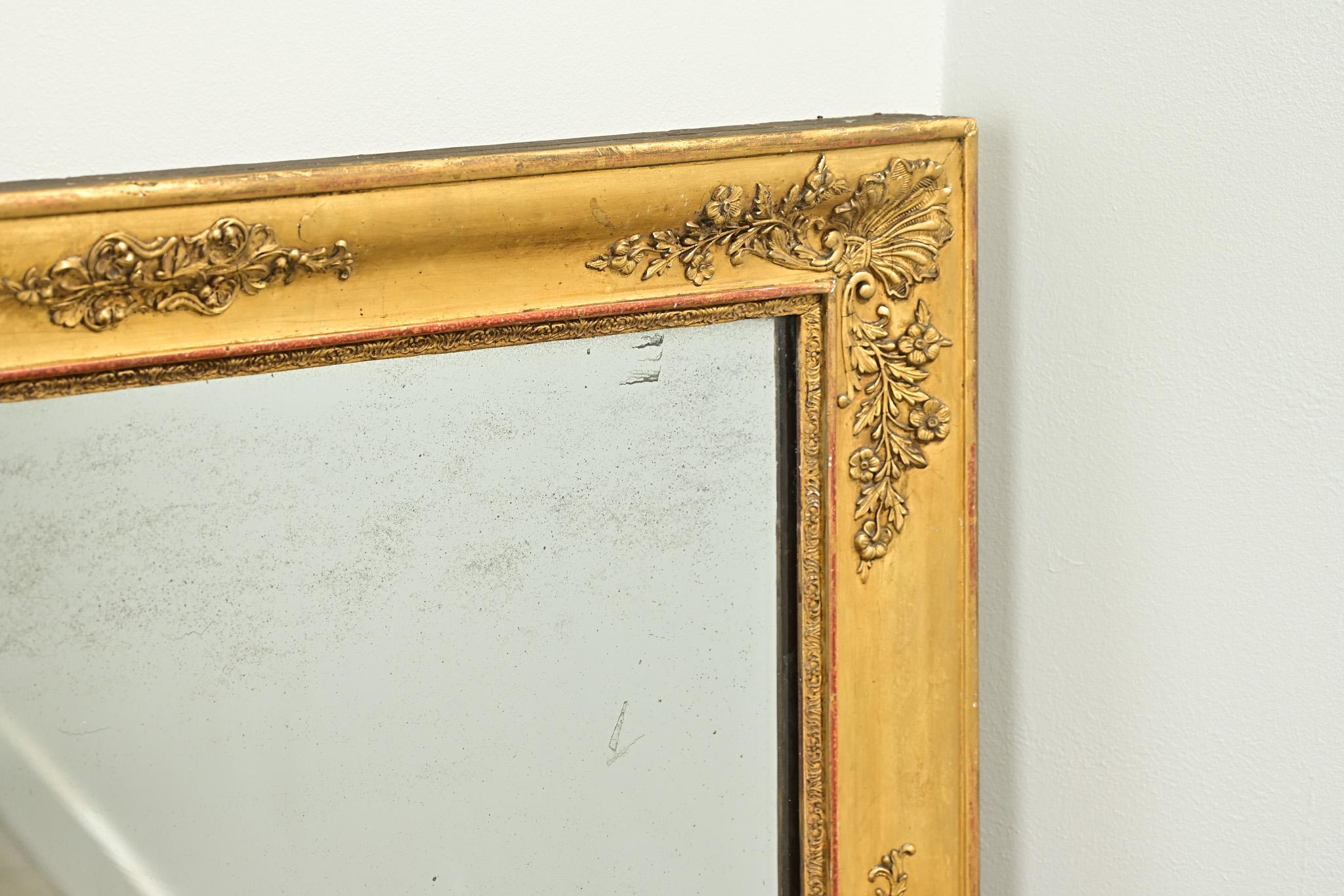 French Empire Gold Gilt Mirror For Sale 2