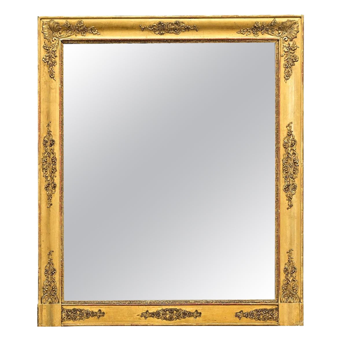 Specchio francese Impero dorato