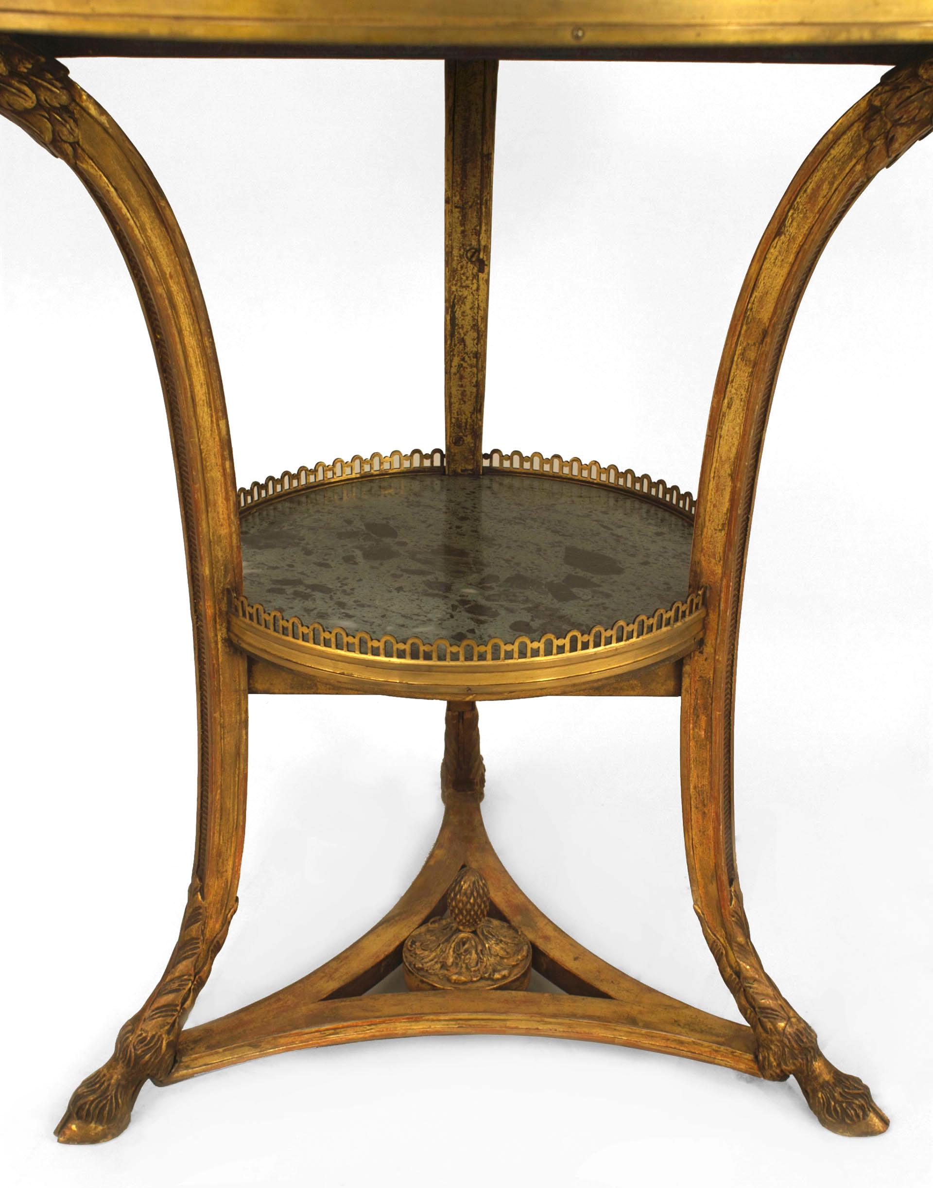 Français Table Empire en marbre de Gueridon en vente