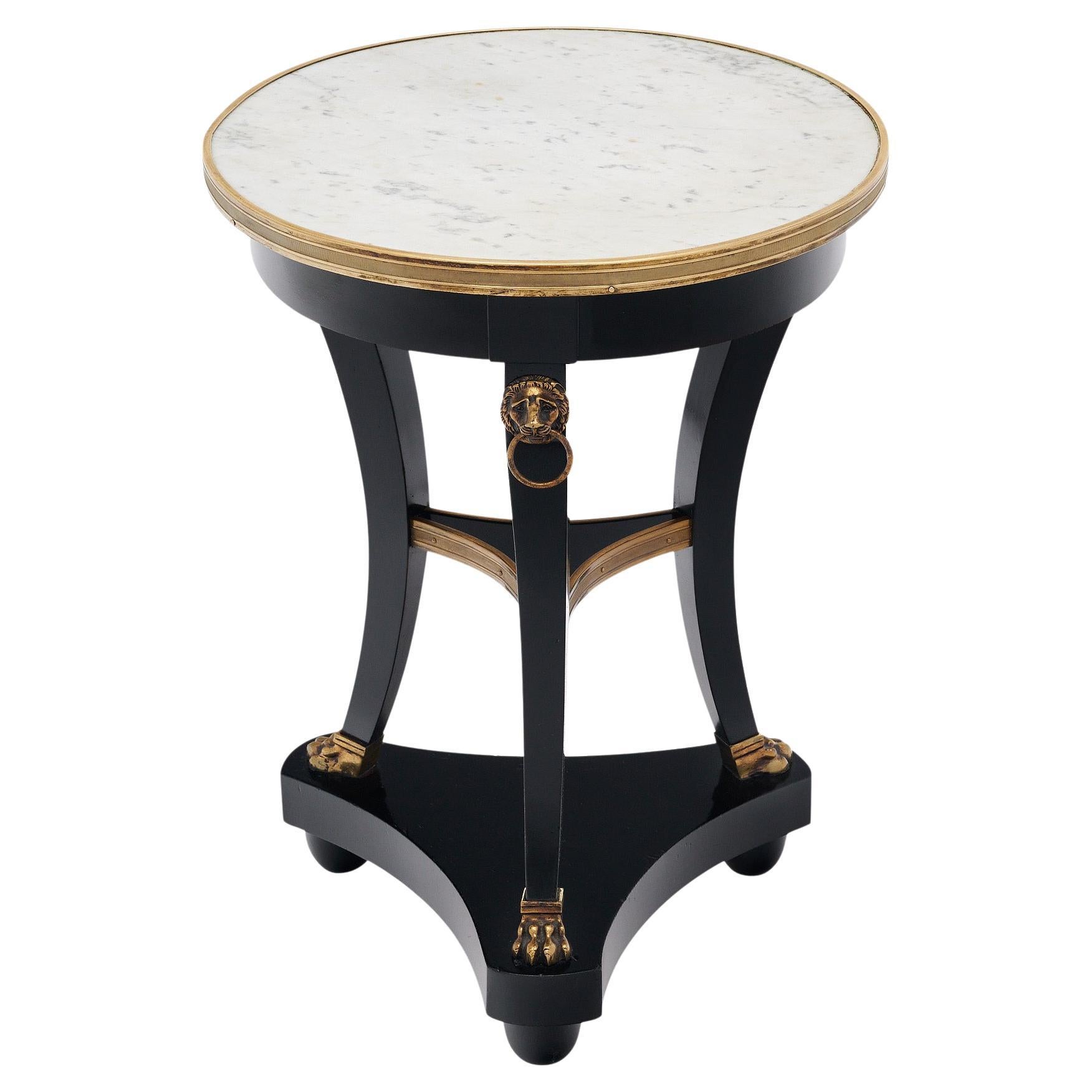 Table tripode Empire en Gueridon
