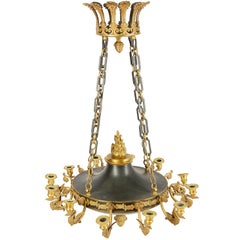 French Empire Influenced Chandelier, 19th Century