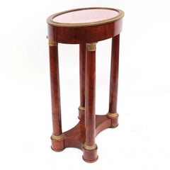 French Empire Mahogany Bijouterie Curio Table