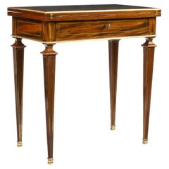 French Empire Mahogany Combination Writing Card and Dressing Table, 1800