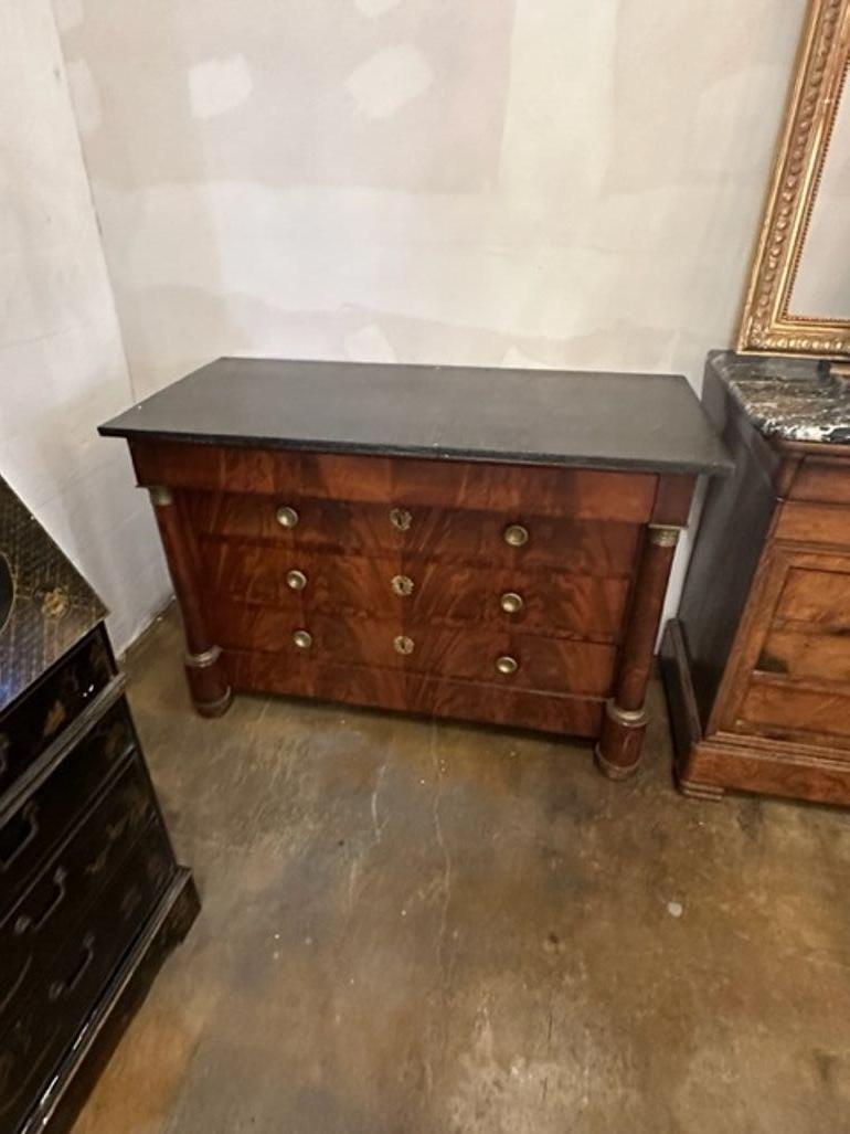 French Empire Mahogany Commode For Sale 1