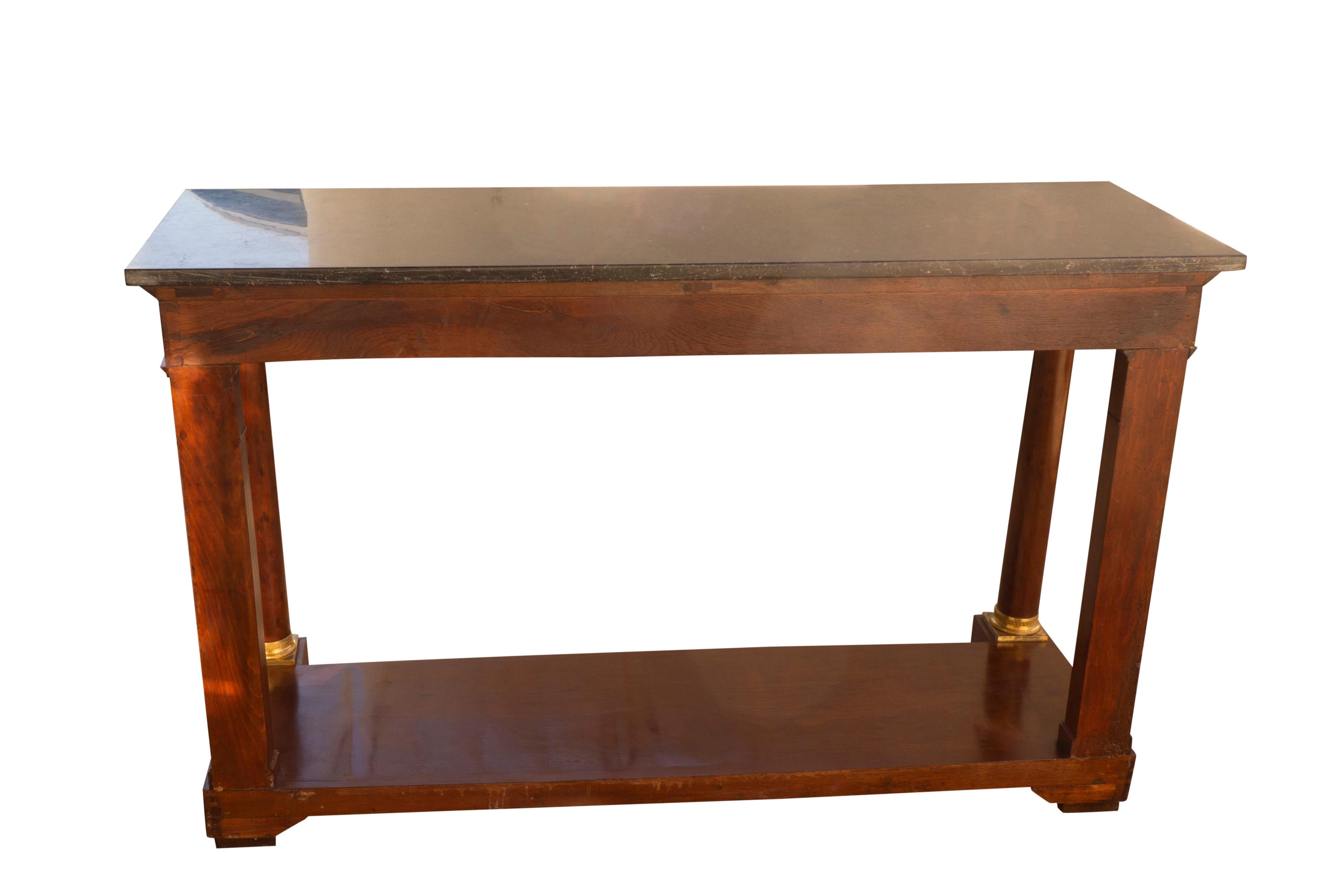 French Empire Mahogany Console Desserte For Sale 2