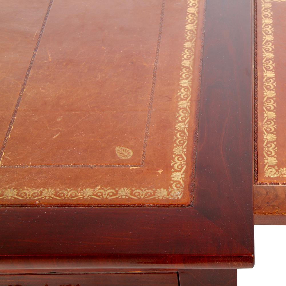 French Empire Mahogany Desk Writing Table In Good Condition In Vancouver, British Columbia