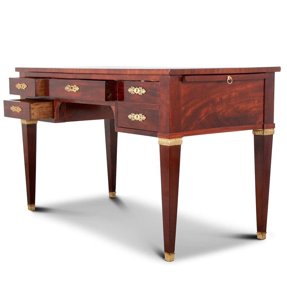 Late 19th Century French Empire Mahogany Desk Writing Table