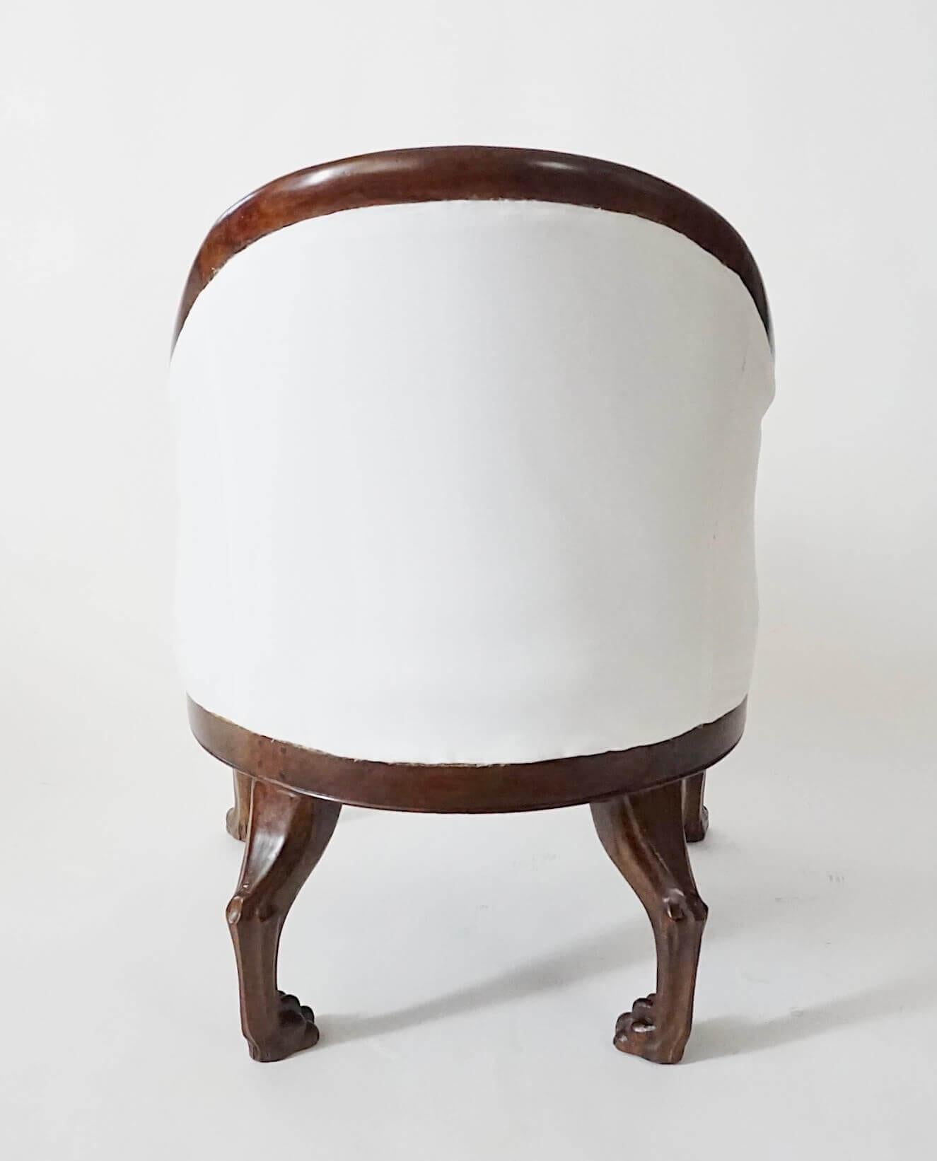 French Empire Mahogany 'Egyptian' Bergère Attributed to Desmalter, circa 1805 For Sale 2