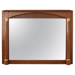 French Empire Mahogany Mantle Mirror