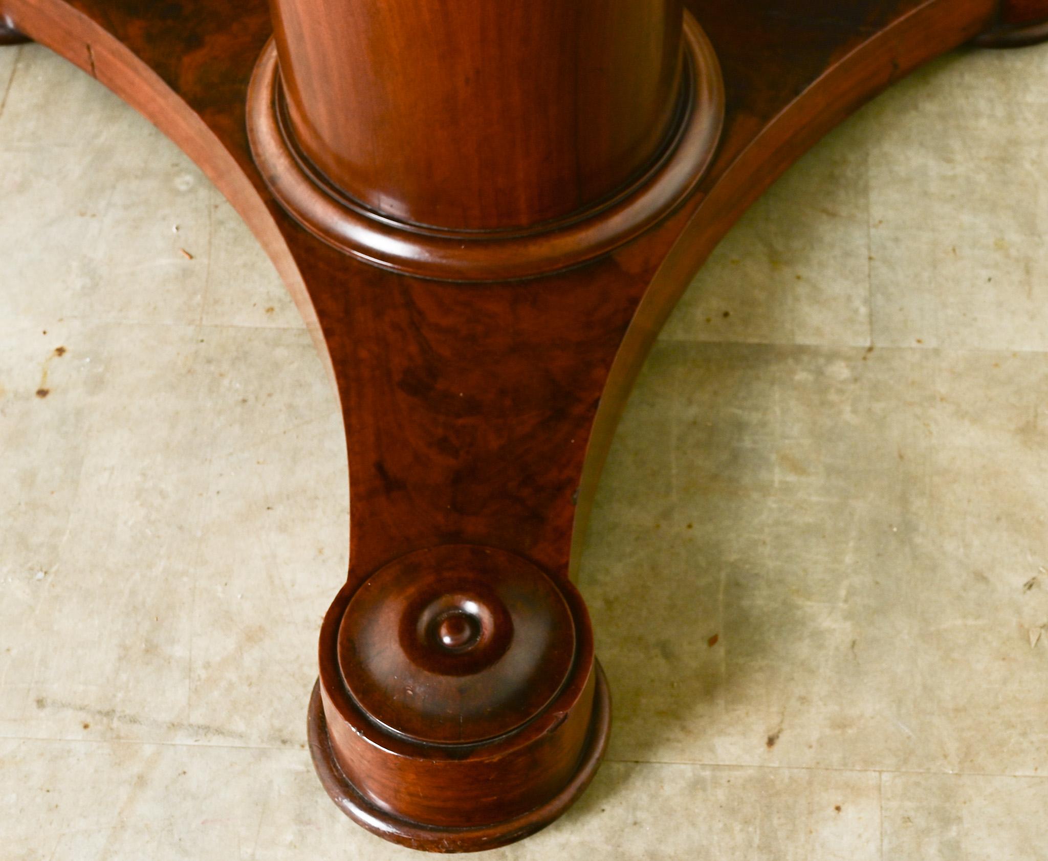 French Empire Mahogany & Marble Gueridon In Good Condition For Sale In Baton Rouge, LA