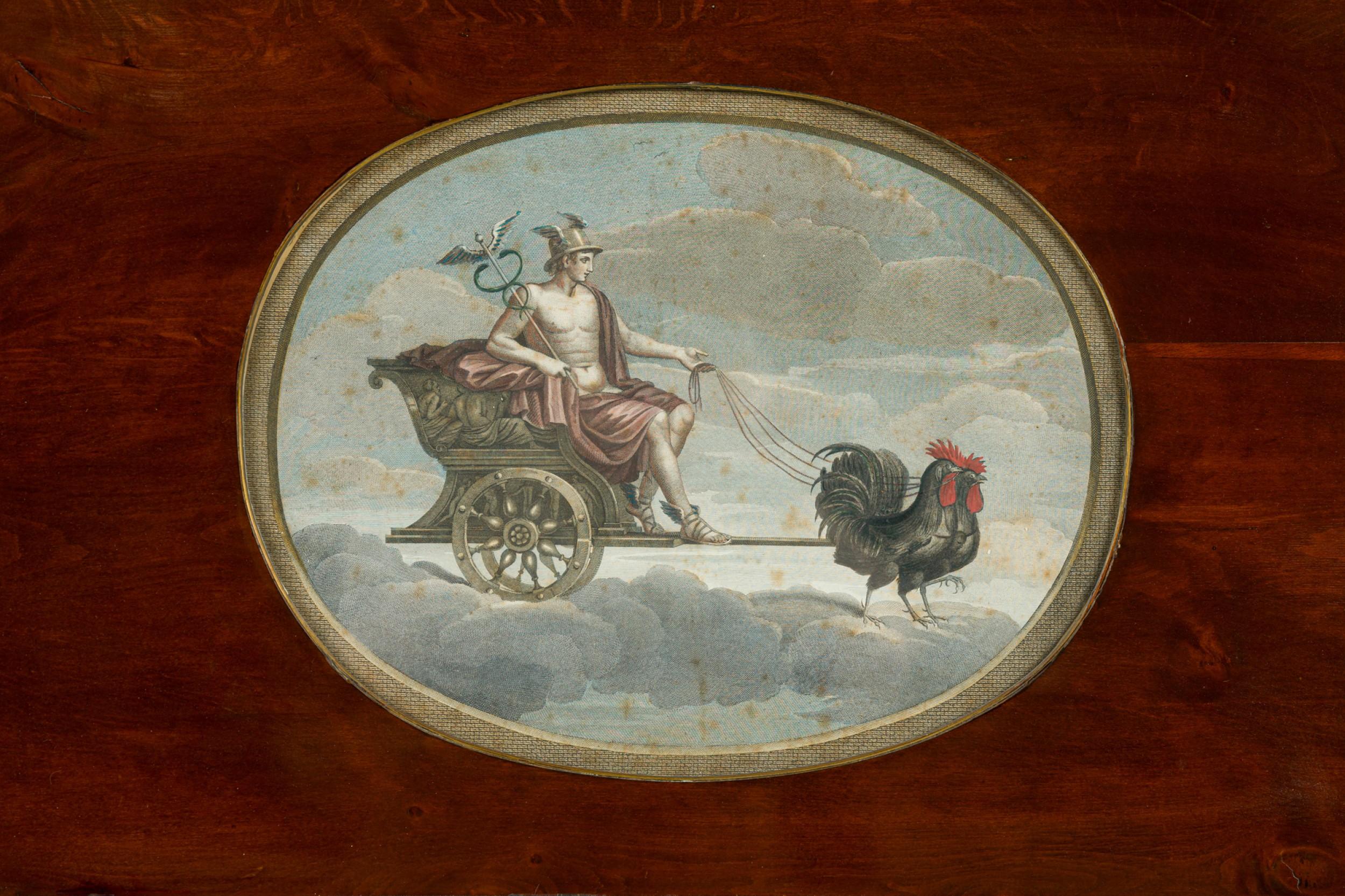 Napoleone III Specchio francese Impero in mogano in vendita