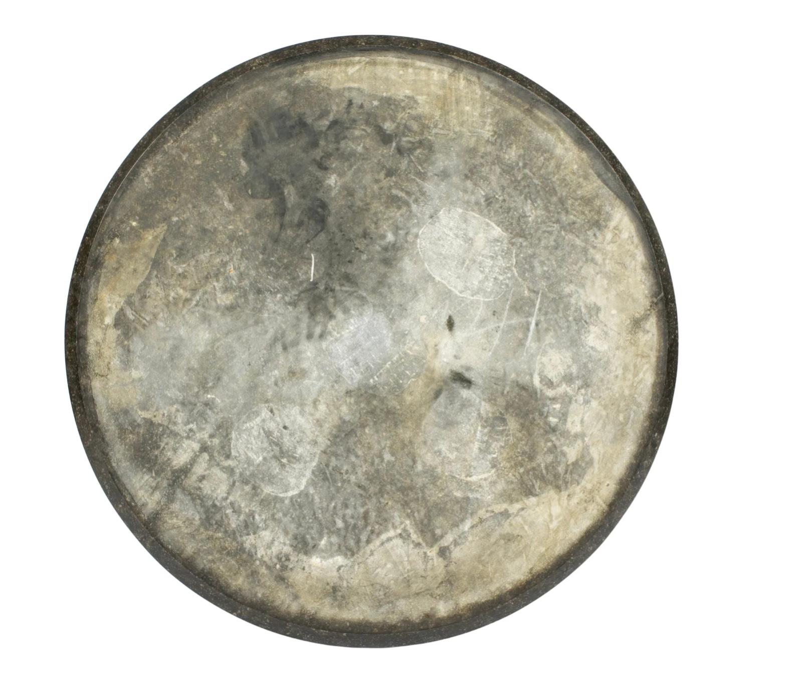 French Empire Marble Top Center Table Bleached Mahagony For Sale 1