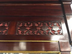 French Empire Marble-Top Trumeau Table and Mirror in the Neoclassical Style
