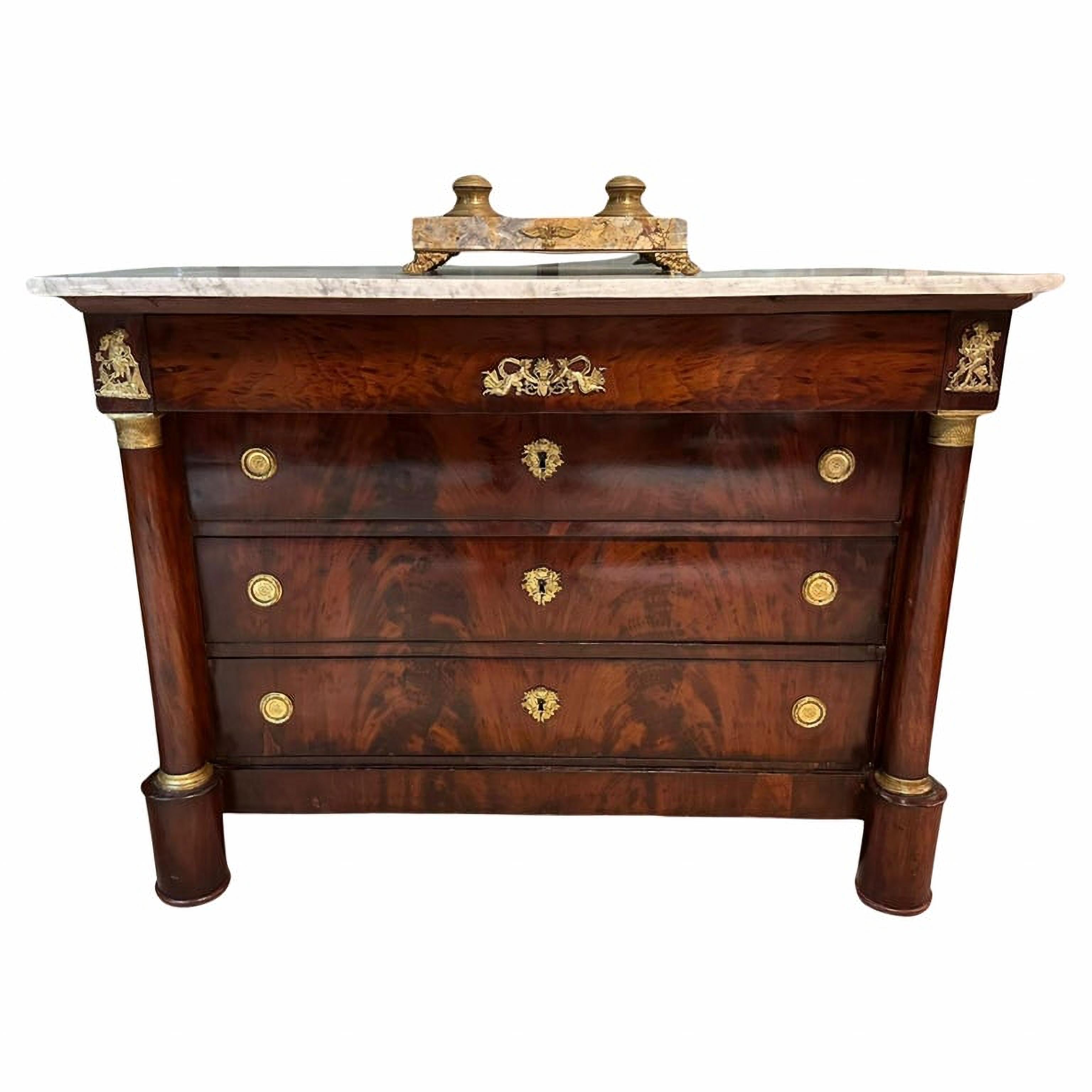 French Empire Napoleon III Commode, 19th Century For Sale 6