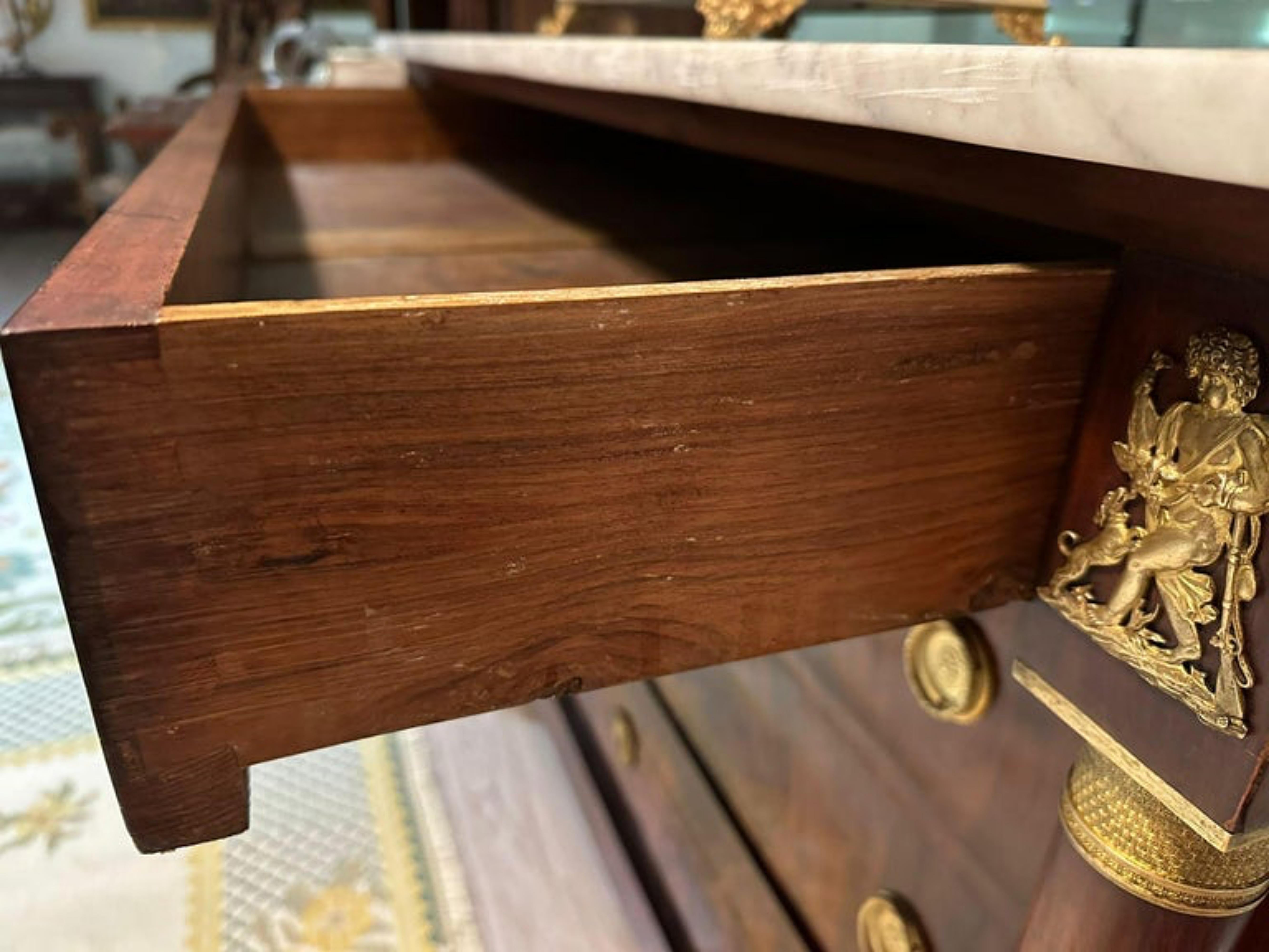French Empire Napoleon III Commode, 19th Century In Good Condition For Sale In Madrid, ES