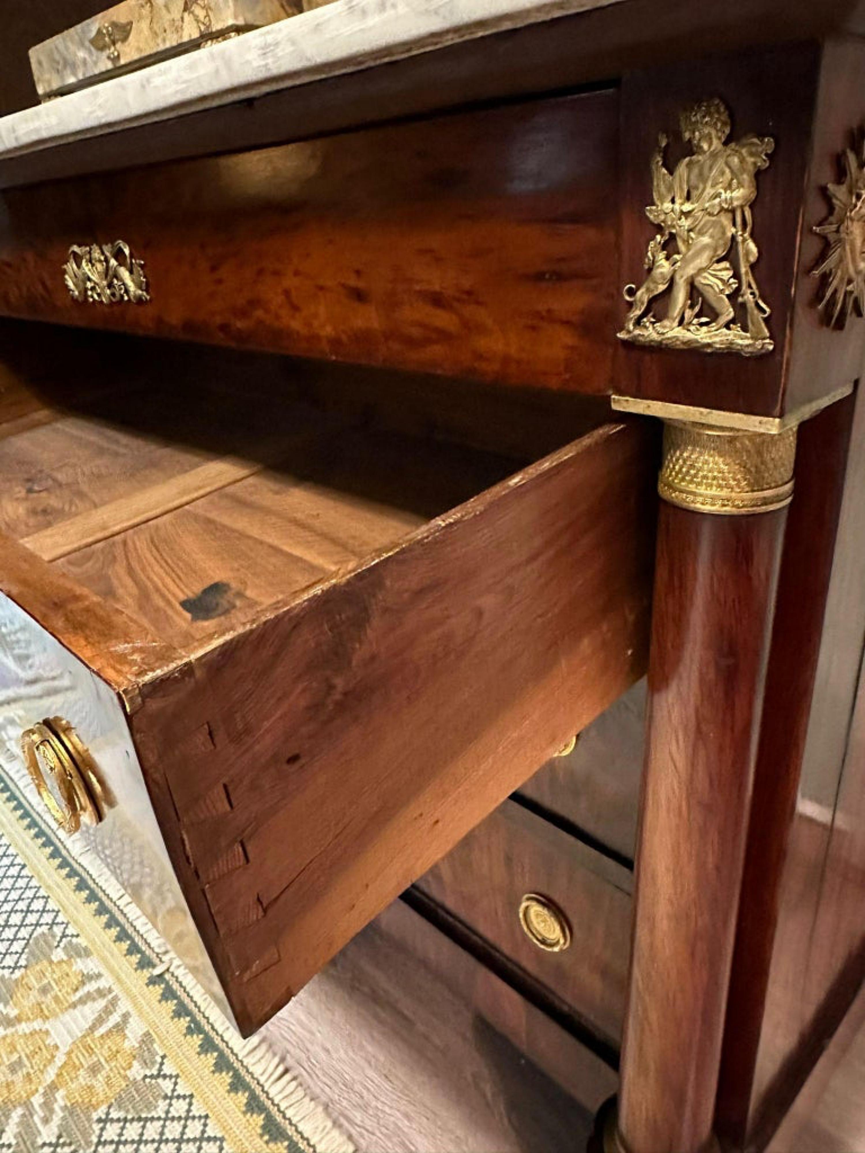 French Empire Napoleon III Commode, 19th Century For Sale 1
