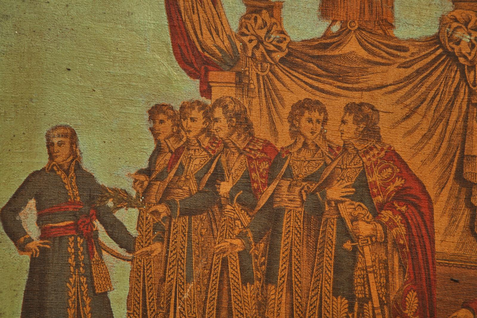 Neoklassizistischer Wandteppichschirm im französischen Empire-Stil, Zuber zugeschrieben im Angebot 7