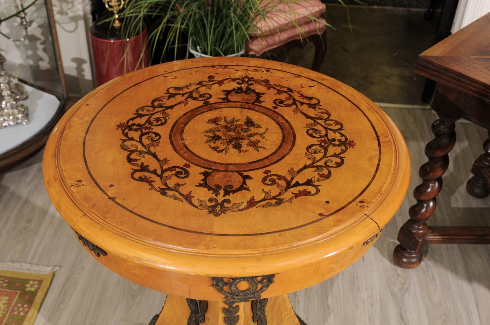 French Empire Occasional Table For Sale 1