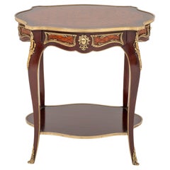 French Empire Occasional Table, Kingwood Ormolu Antique