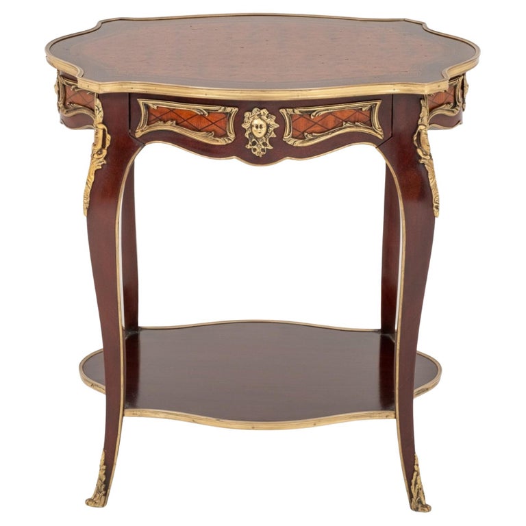 French Empire Occasional Table, Kingwood Ormolu Antique For Sale at 1stDibs