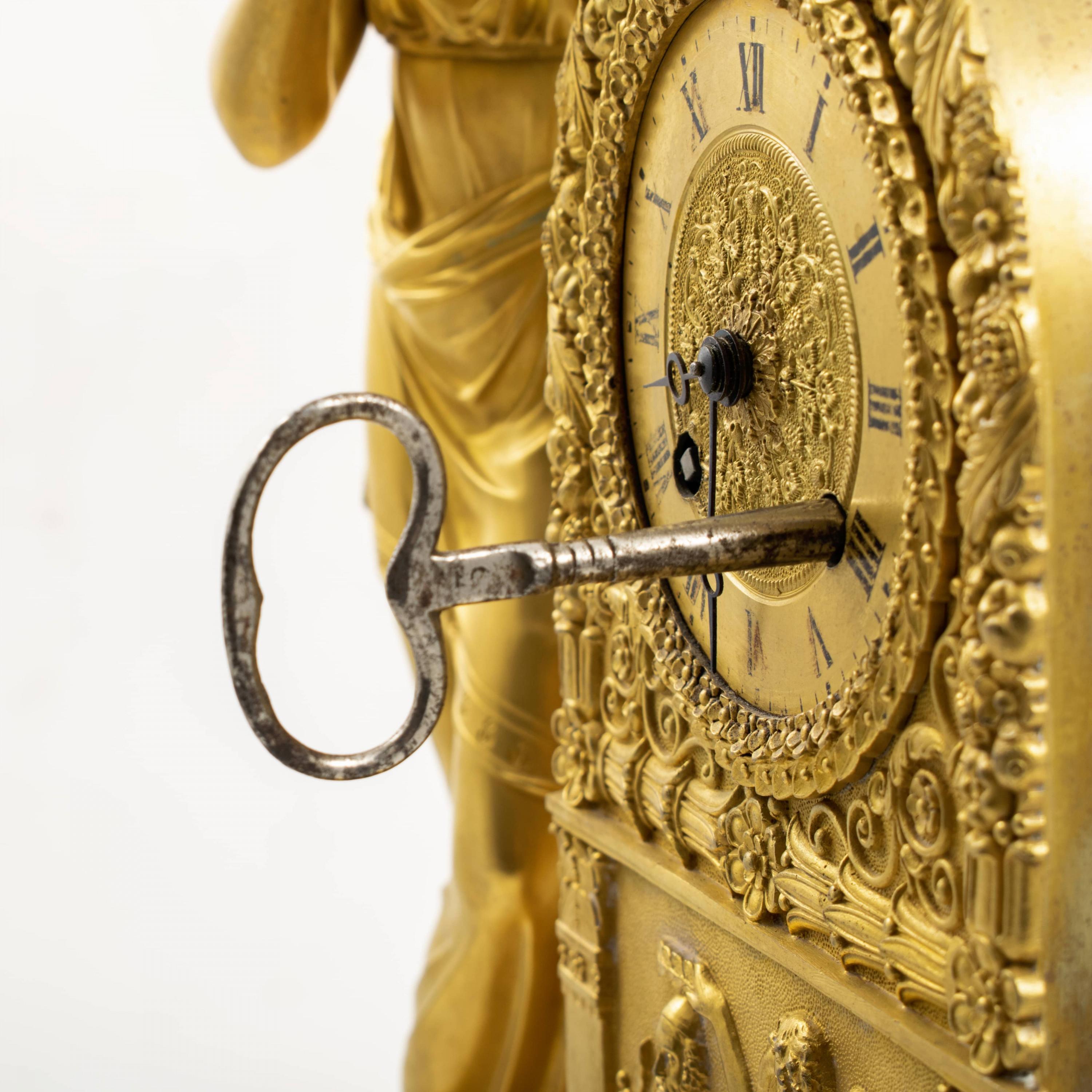French Empire Ormolu Clock 3