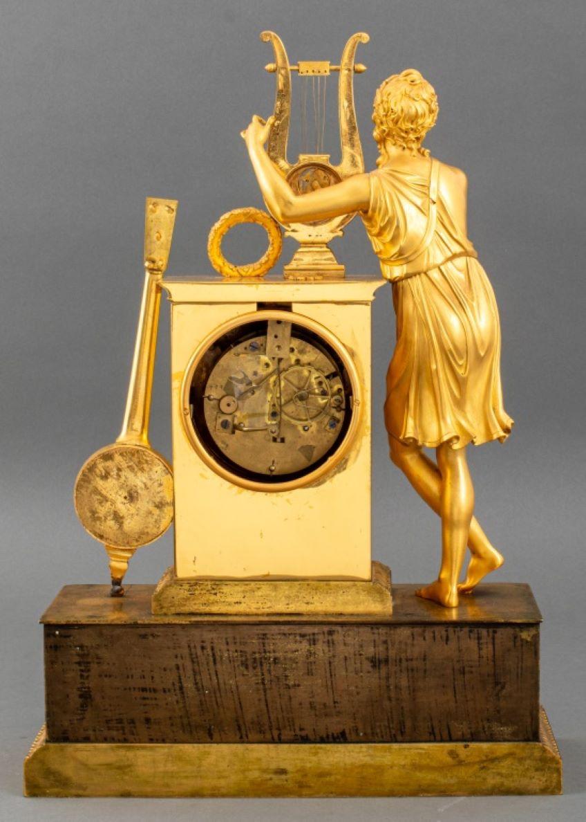 French Empire Ormolu Mantel Clock, ca. 1820 6
