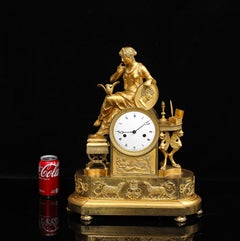French Empire Ormolu Mantel Clock “Lettre d’Amour”, Att. François-Louis Savart