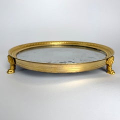 French Empire Ormolu Mirrored Plateau with Mercury Glass, Paris, 1810s