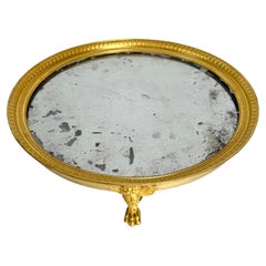 French Empire Ormolu Mirrored Plateau with Mercury Glass, Paris, 1810s