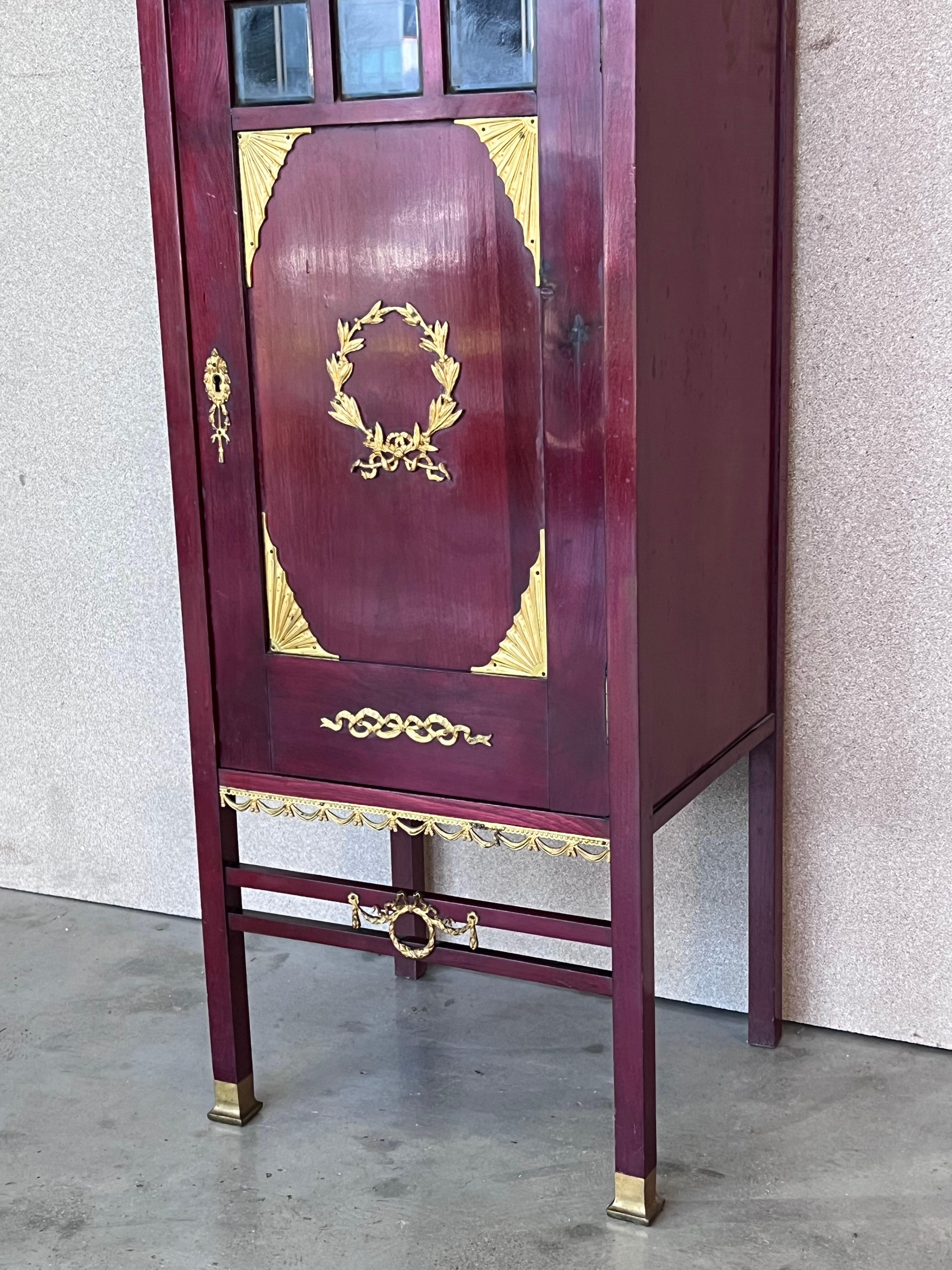 French Empire Ormolu-Mounted  Cabinet Pedestal, Circa 1840 For Sale 1