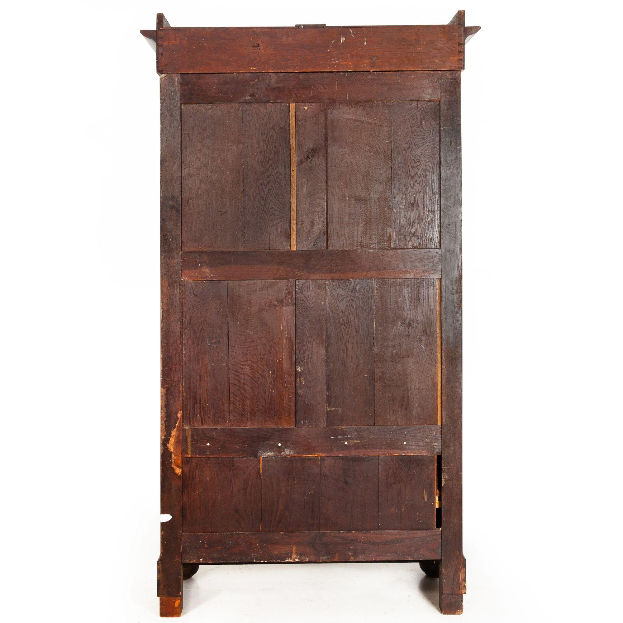 19th Century French Empire Ormolu-Mounted Mahogany Armoire Wardrobe ca. 1820-40 For Sale
