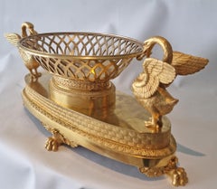 Tazza en bronze doré Empire de qualité exceptionnelle
