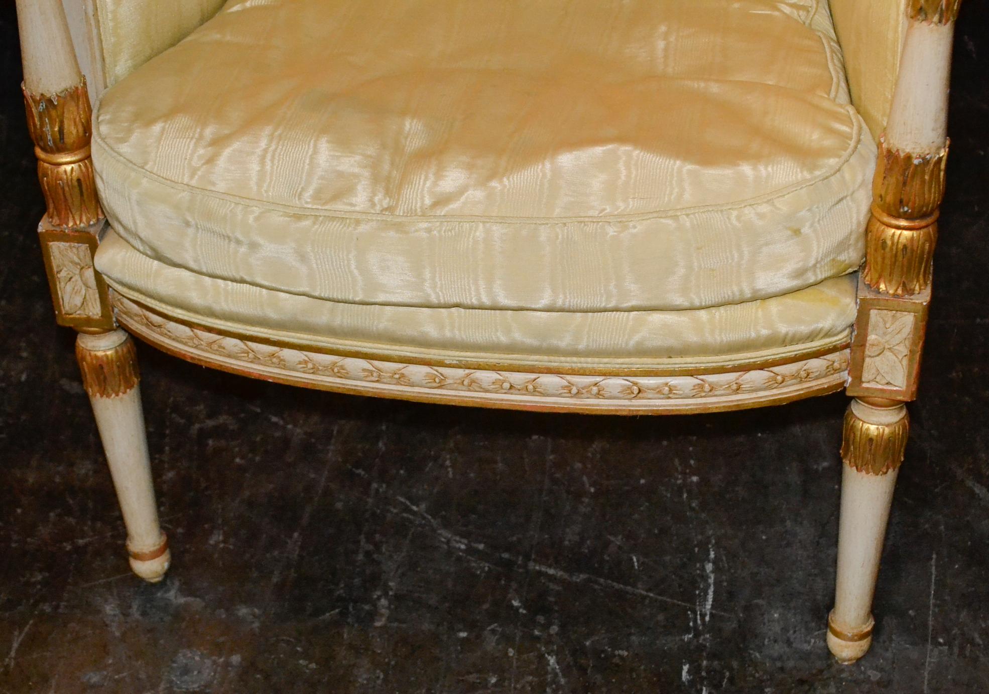 French Empire Parcel-Gilt Armchair 1